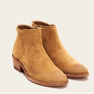 Frye Carson Piping Bootie in Brandy